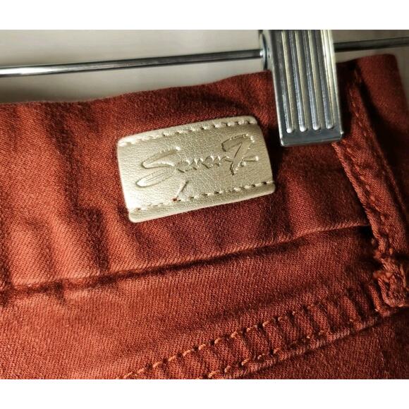 Seven 7 for all Mankind Jeans Women's size 4 Burgundy Pants Soft Stretch skinny - Picture 5 of 9